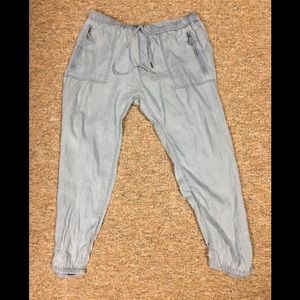 Chambray Joggers